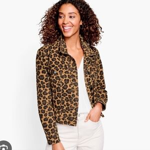 Women's Leopard Print Jean Jacket